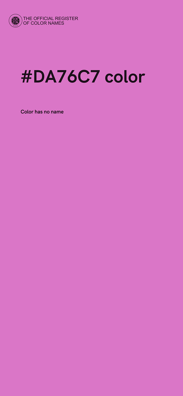 #DA76C7 color image