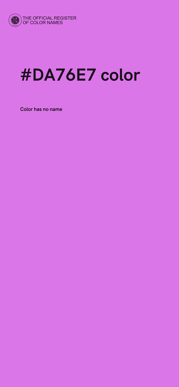 #DA76E7 color image