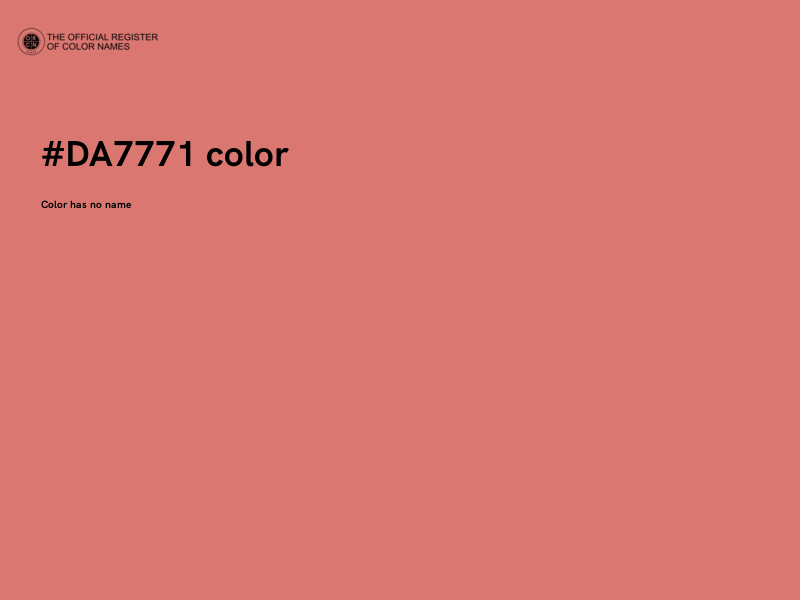 #DA7771 color image