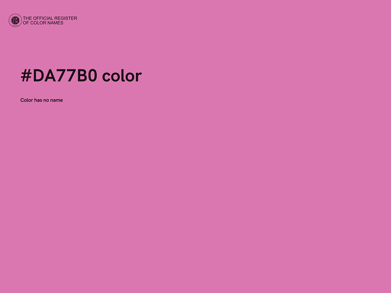 #DA77B0 color image