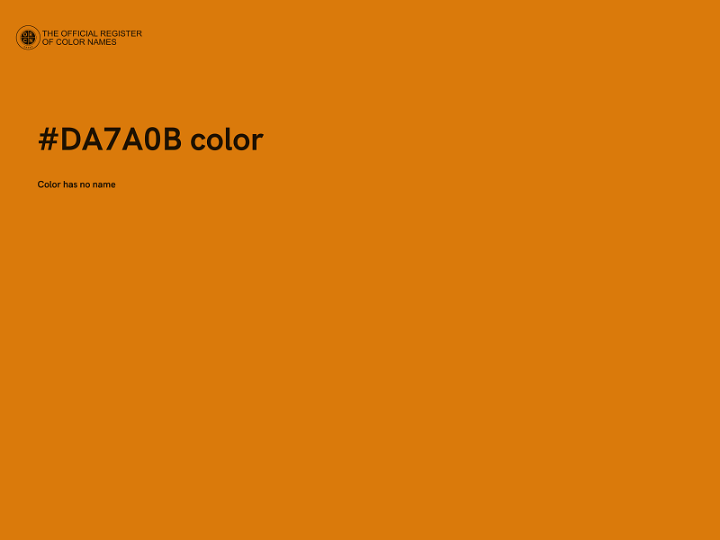 #DA7A0B color image