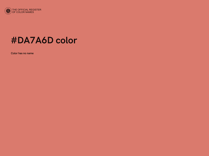 #DA7A6D color image