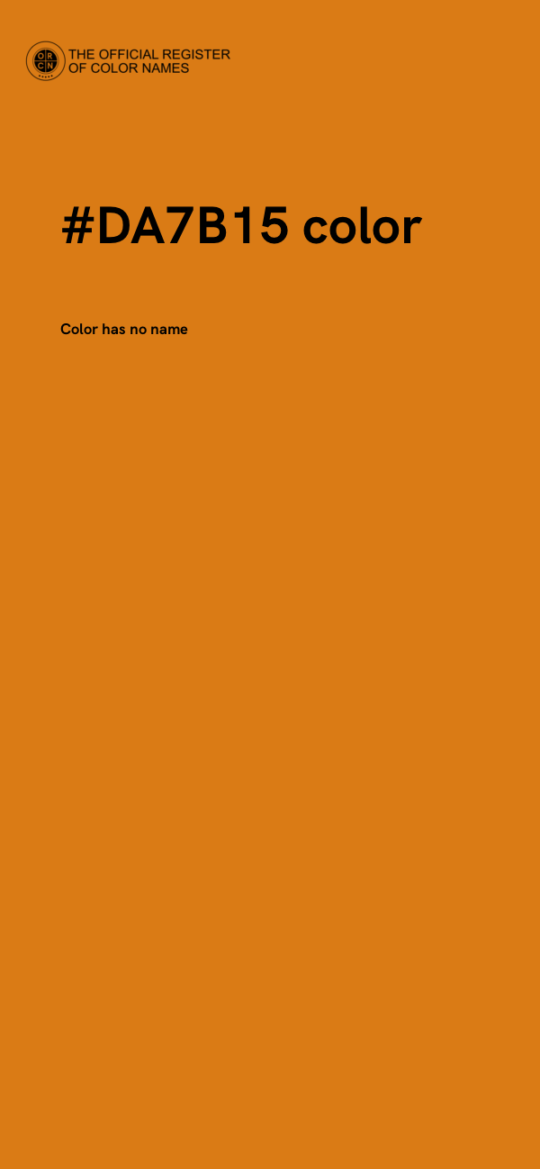 #DA7B15 color image