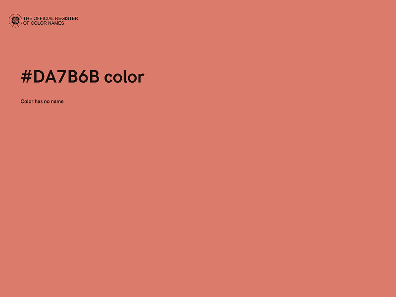 #DA7B6B color image