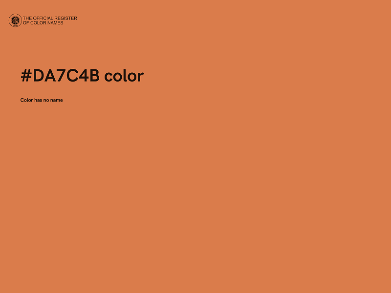 #DA7C4B color image