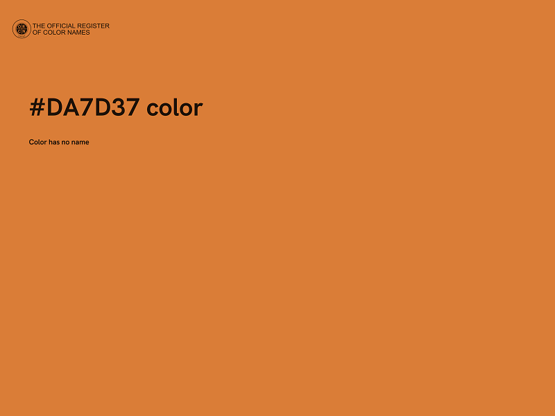 #DA7D37 color image