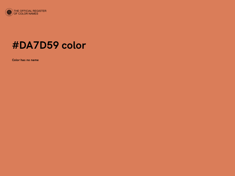 #DA7D59 color image