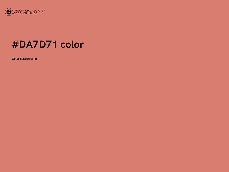 #DA7D71 color image