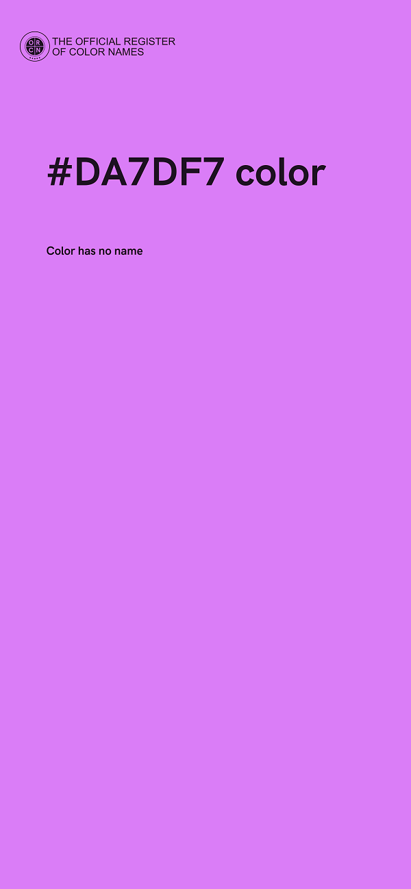 #DA7DF7 color image