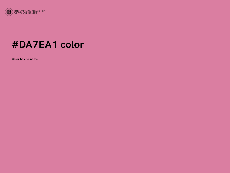 #DA7EA1 color image