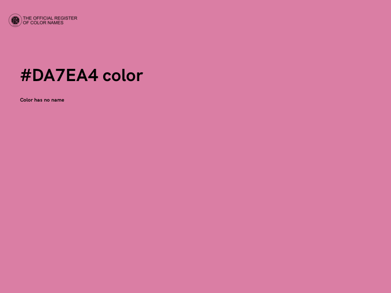 #DA7EA4 color image