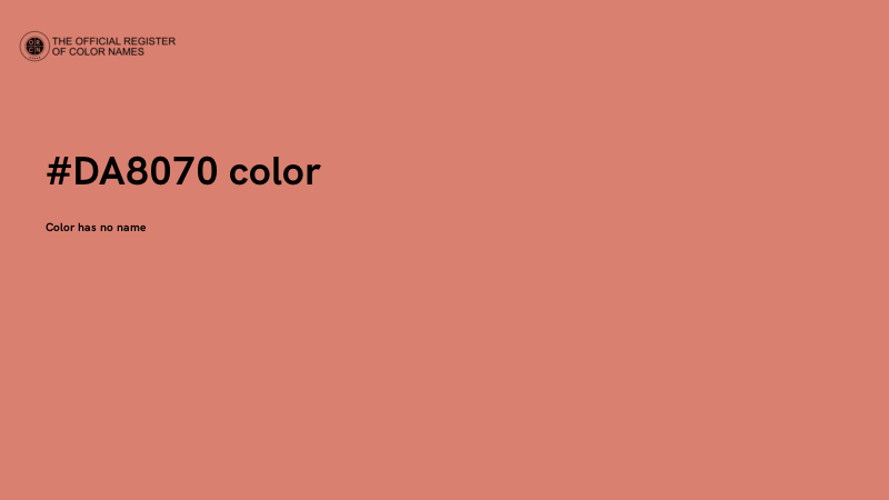 #DA8070 color image