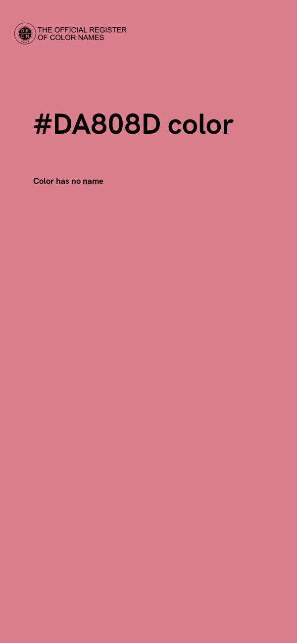 #DA808D color image