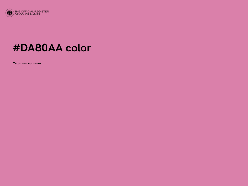 #DA80AA color image