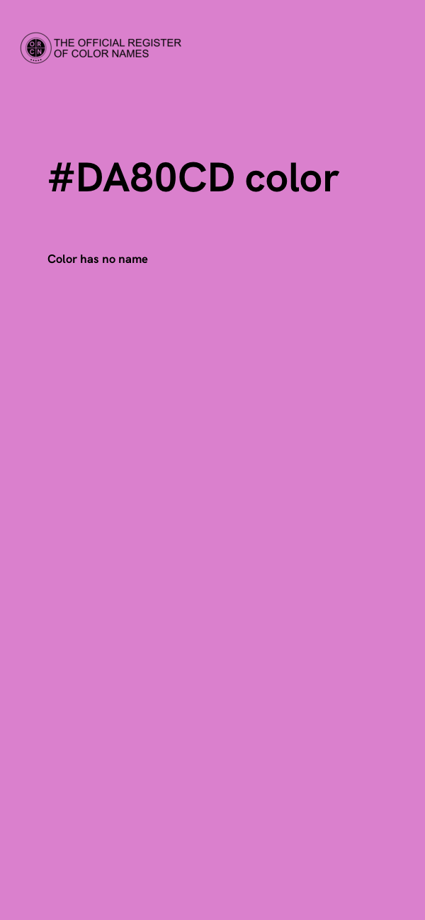 #DA80CD color image