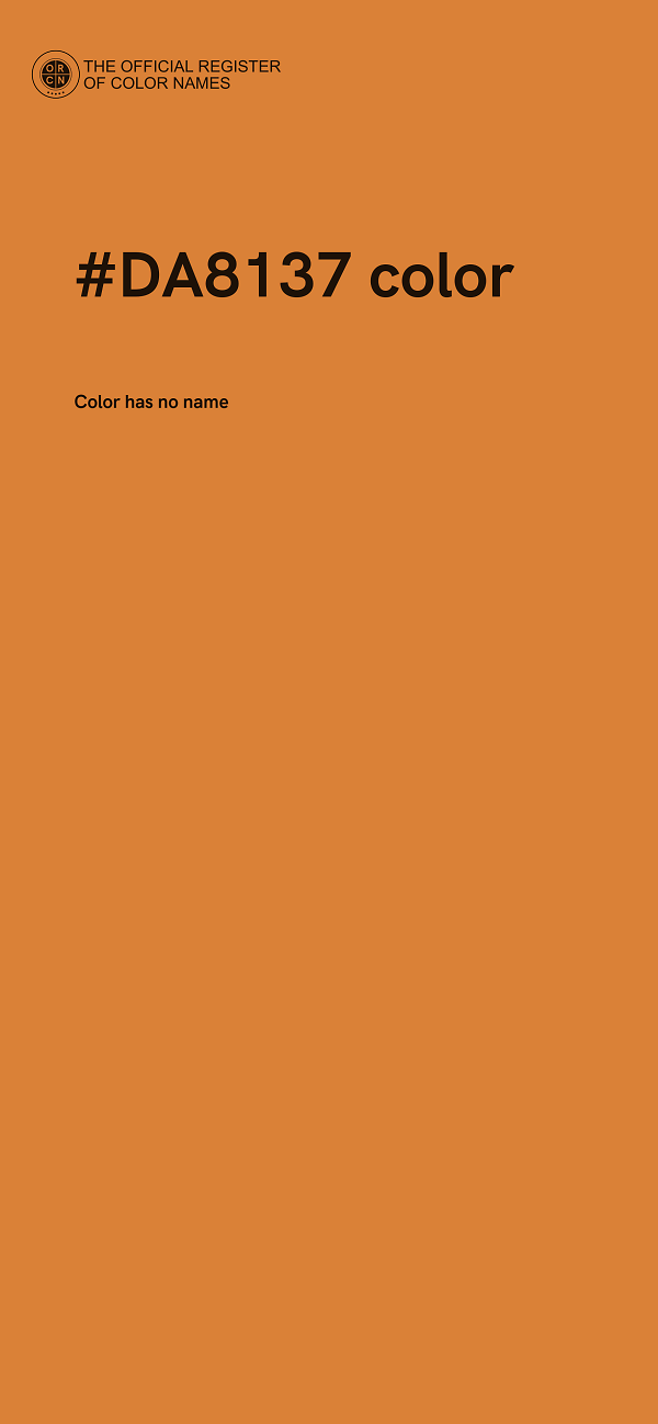 #DA8137 color image