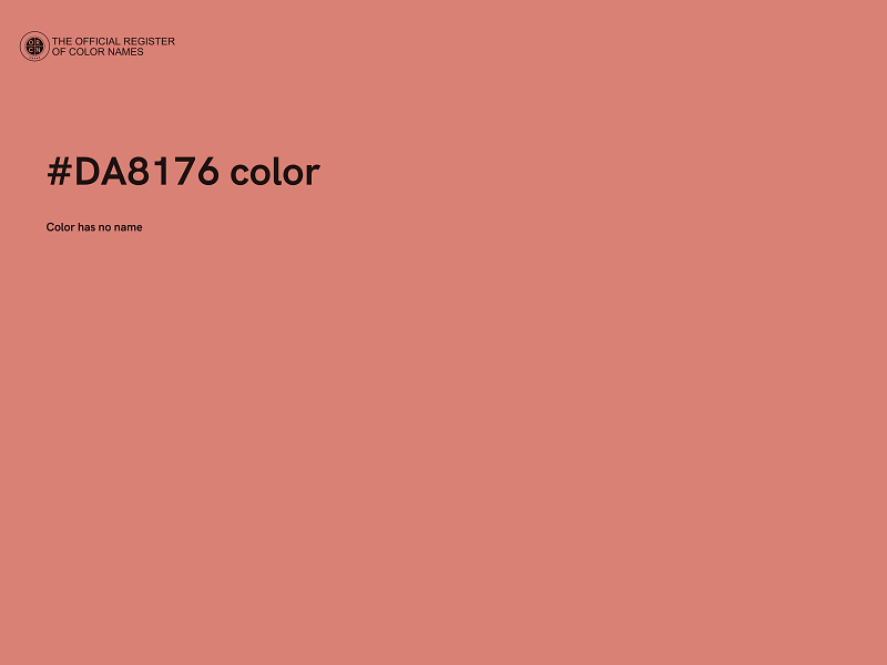 #DA8176 color image