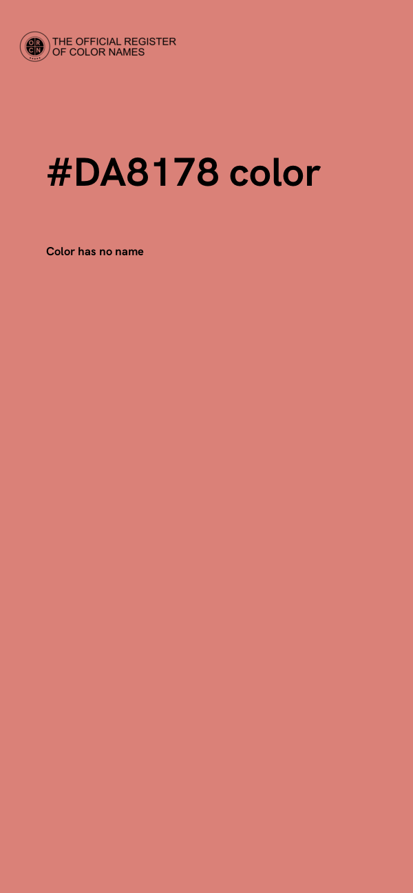 #DA8178 color image