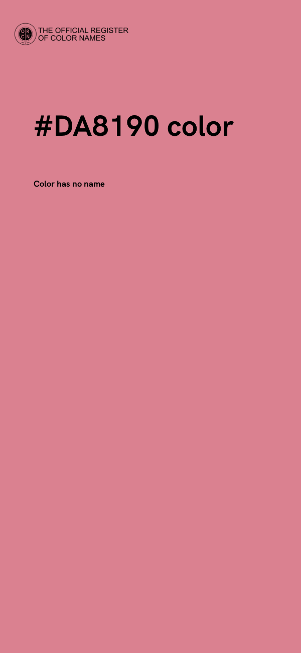 #DA8190 color image