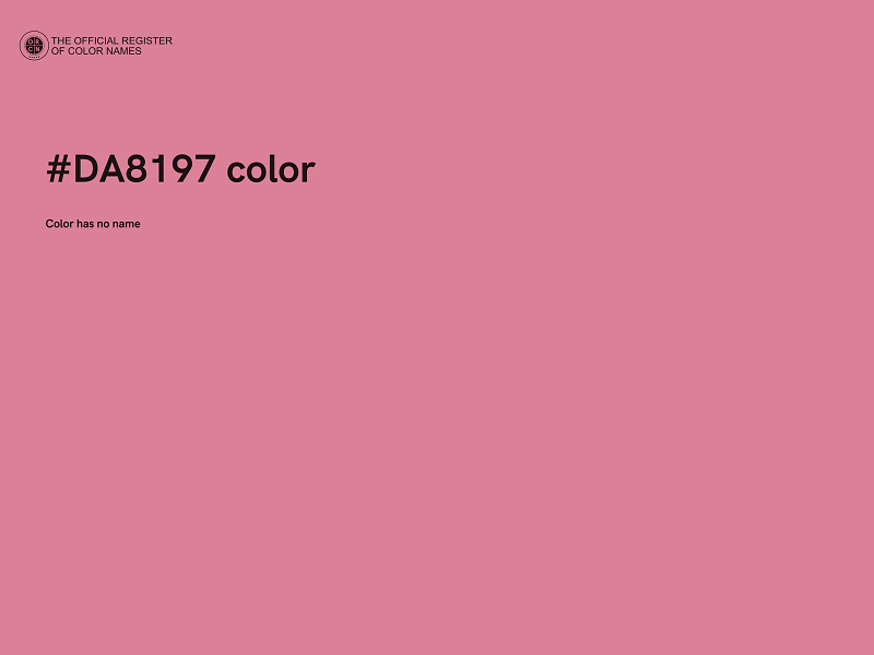 #DA8197 color image