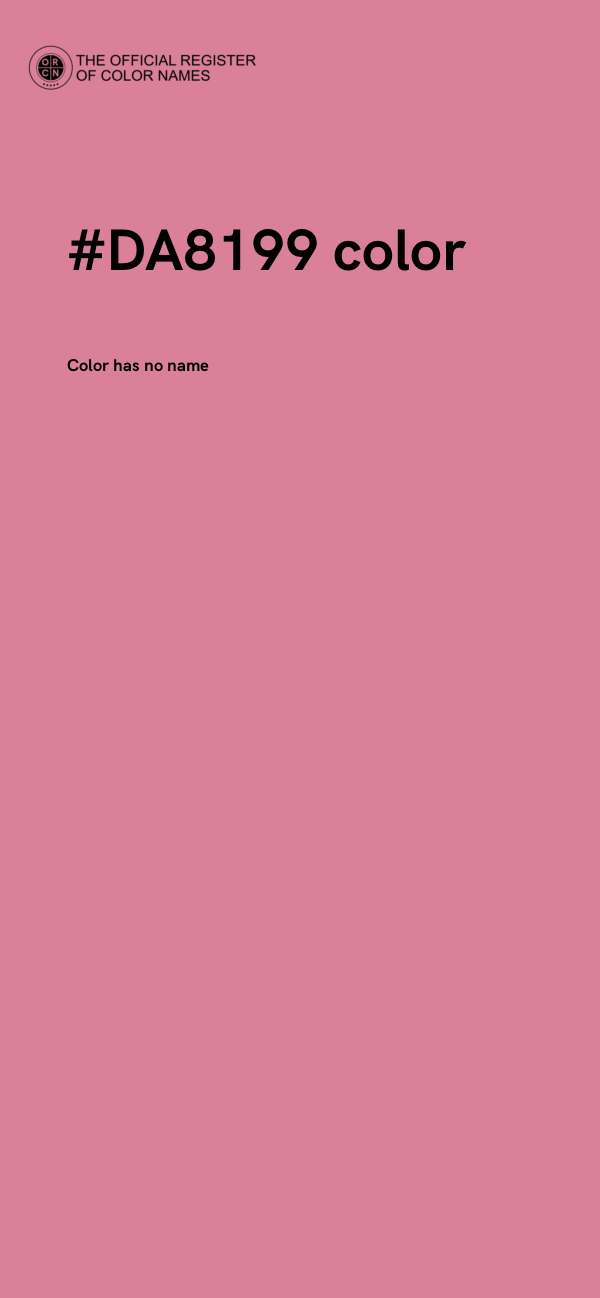 #DA8199 color image