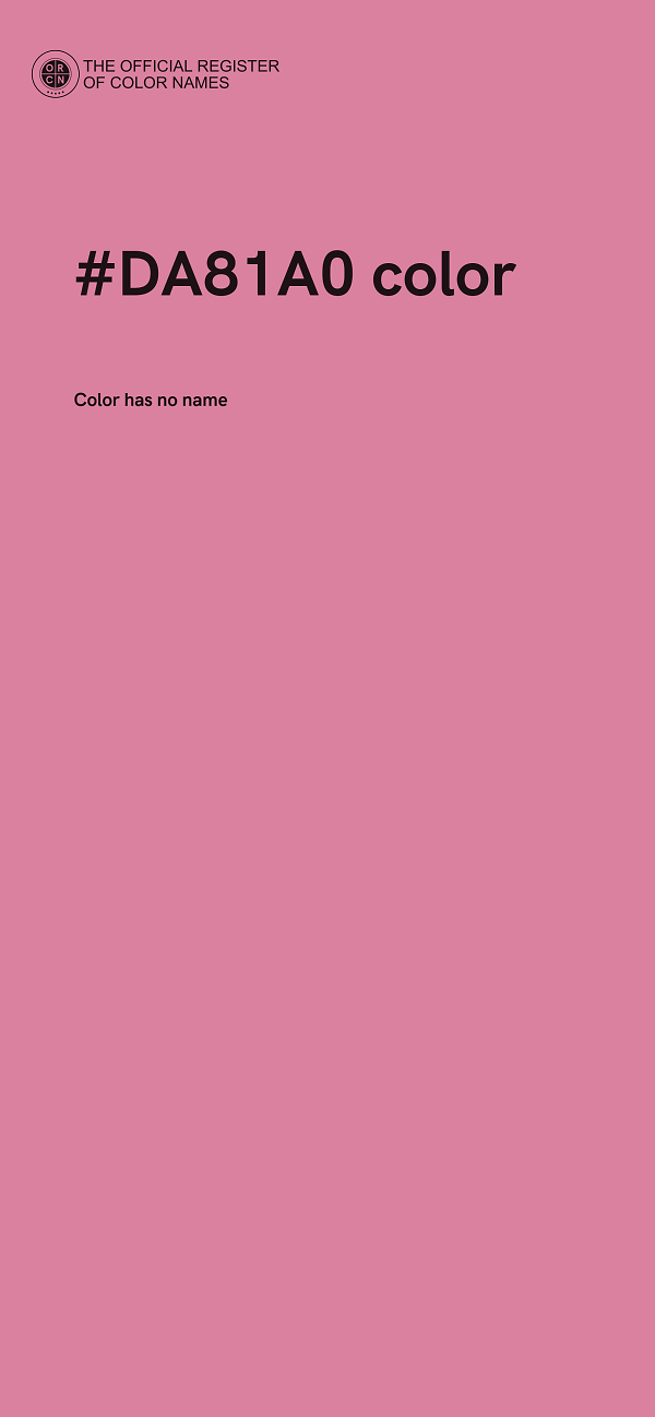 #DA81A0 color image