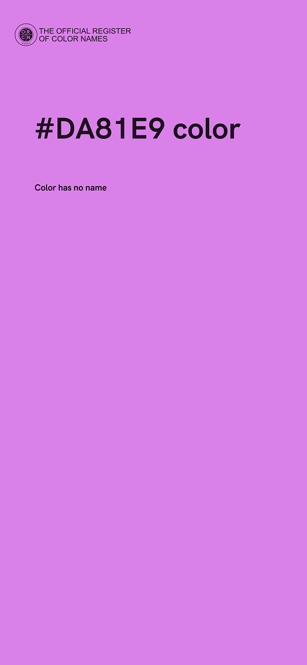 #DA81E9 color image