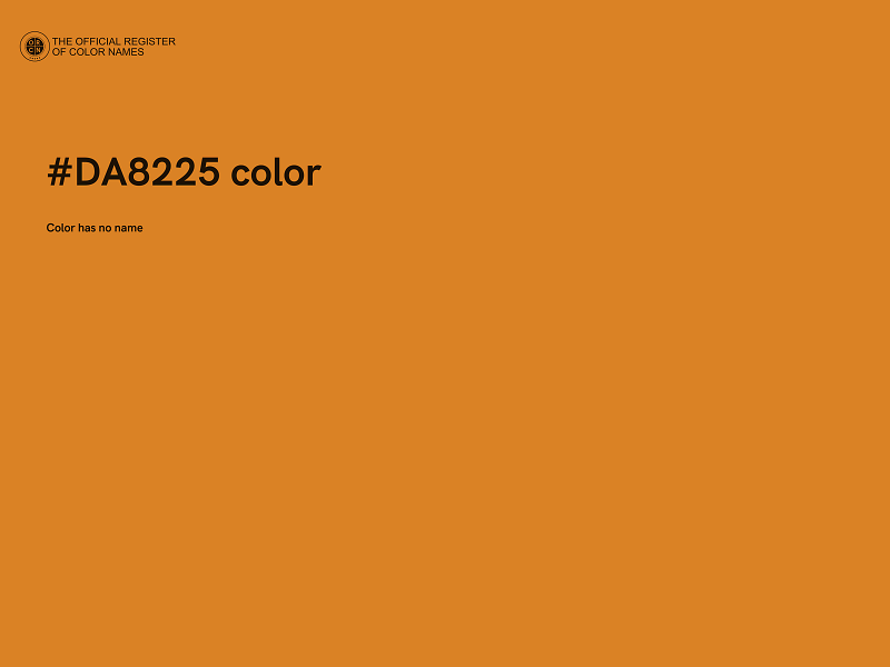 #DA8225 color image