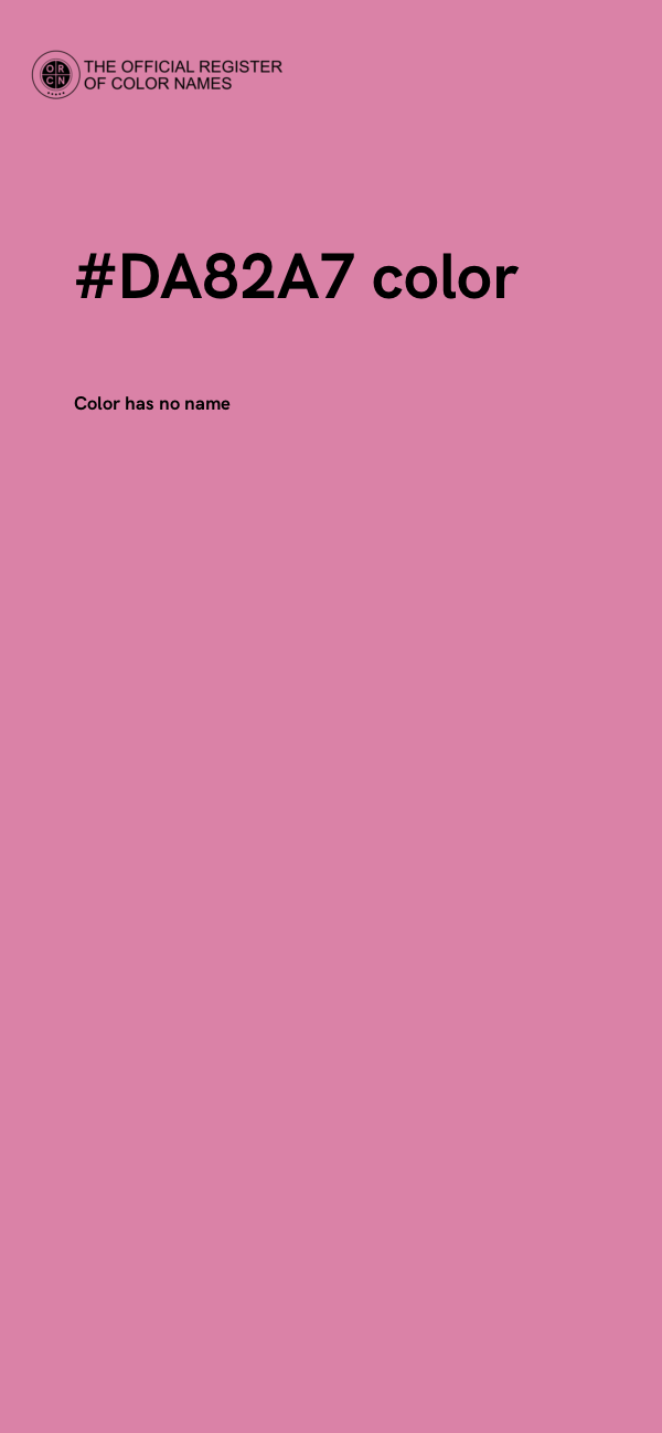 #DA82A7 color image