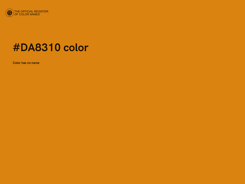 #DA8310 color image