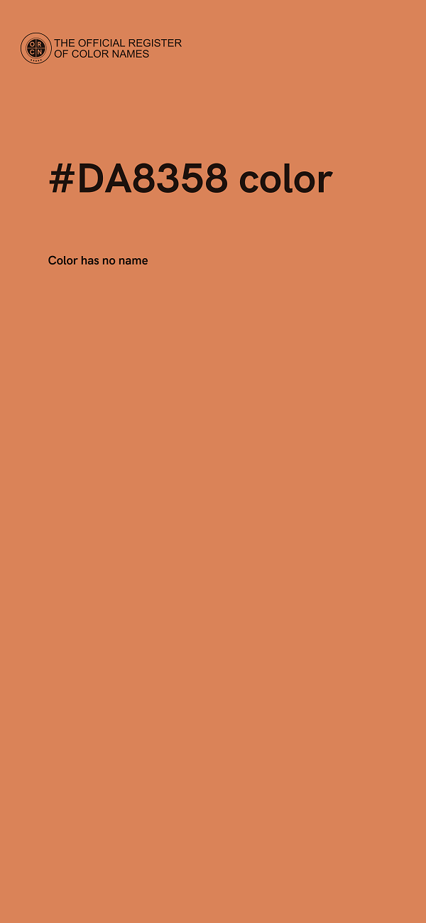 #DA8358 color image