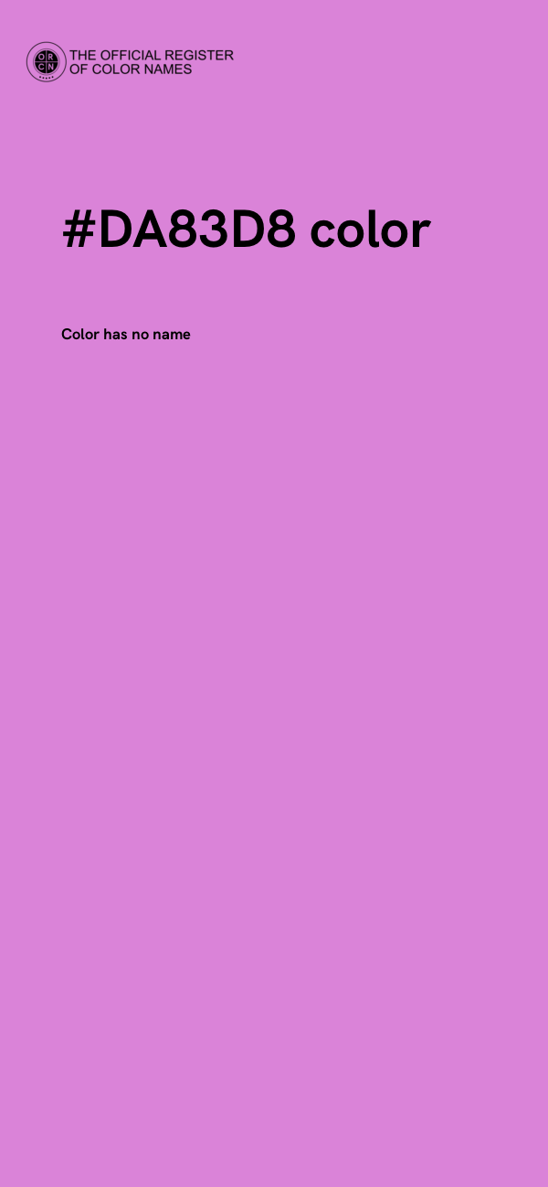#DA83D8 color image