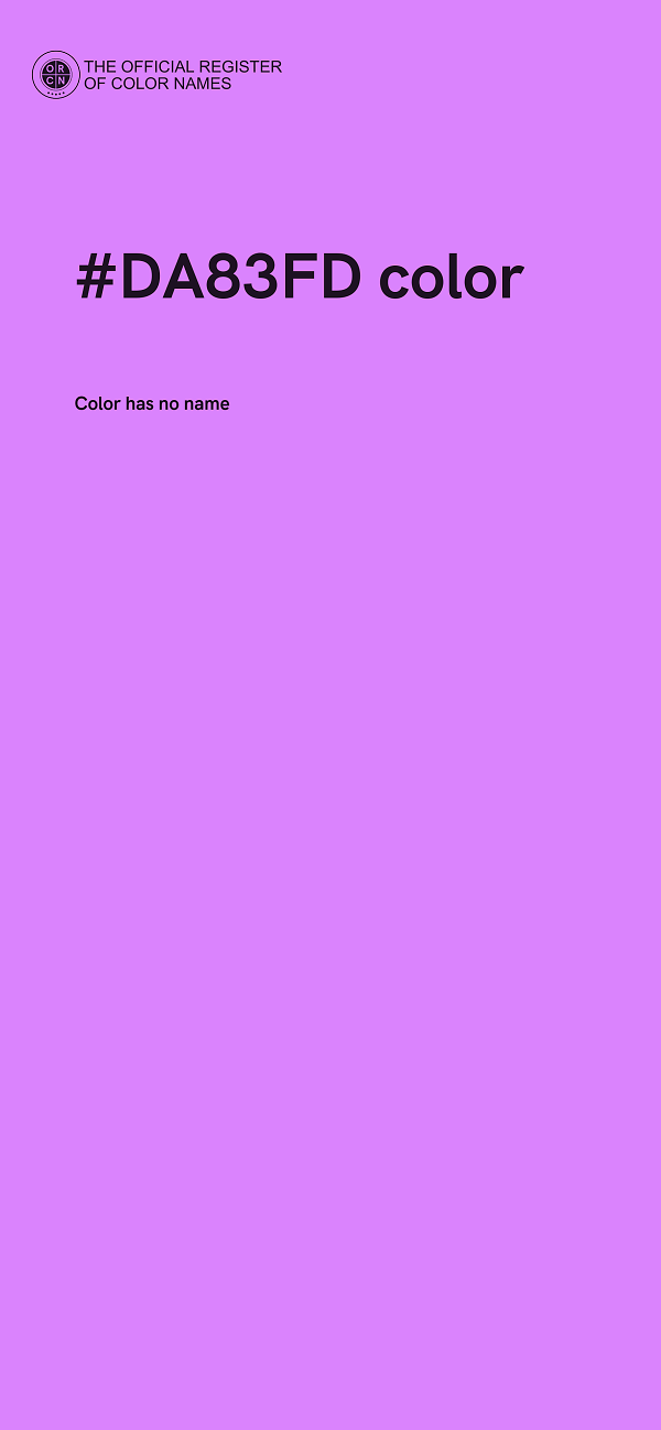 #DA83FD color image