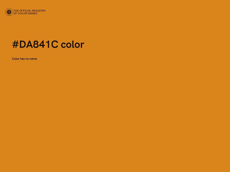 #DA841C color image