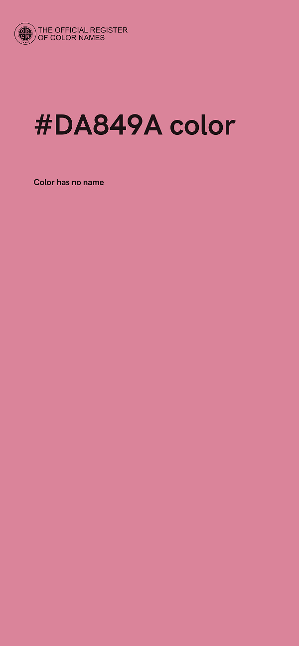 #DA849A color image