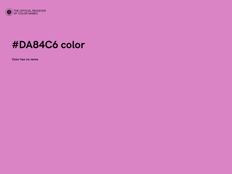 #DA84C6 color image