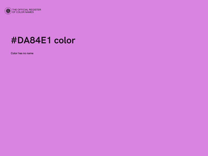 #DA84E1 color image