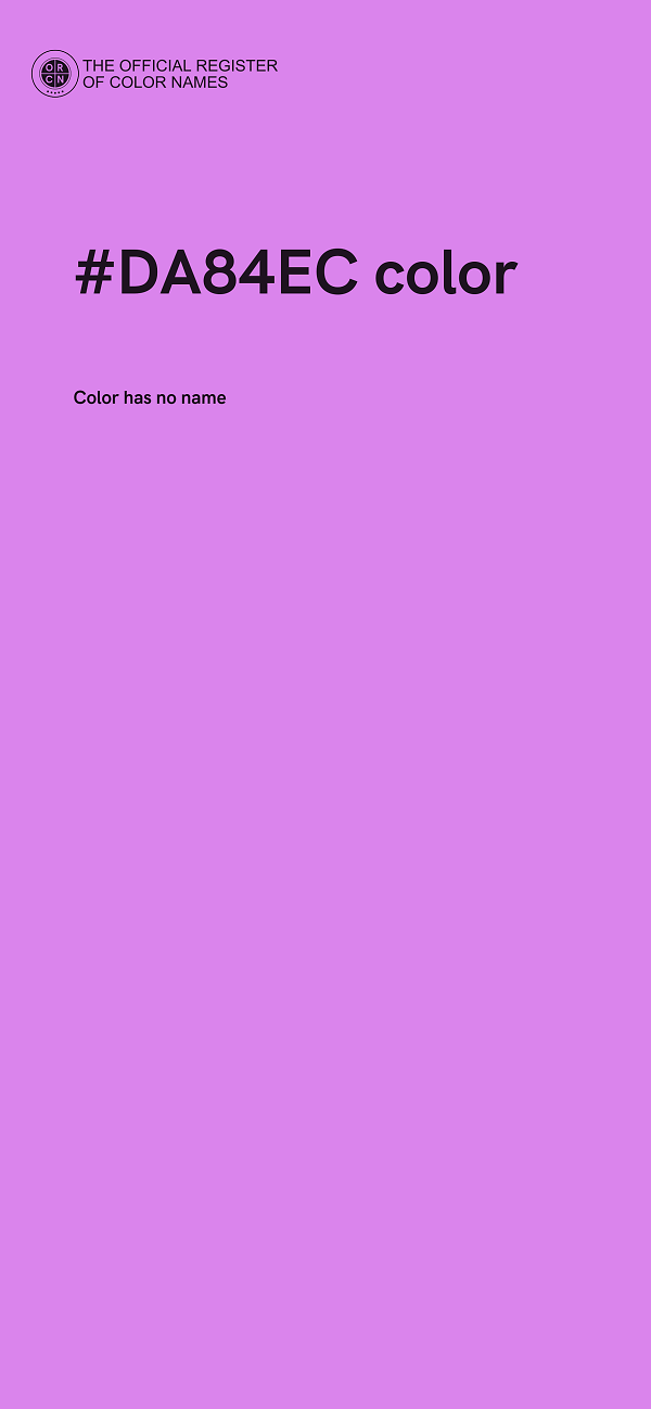 #DA84EC color image