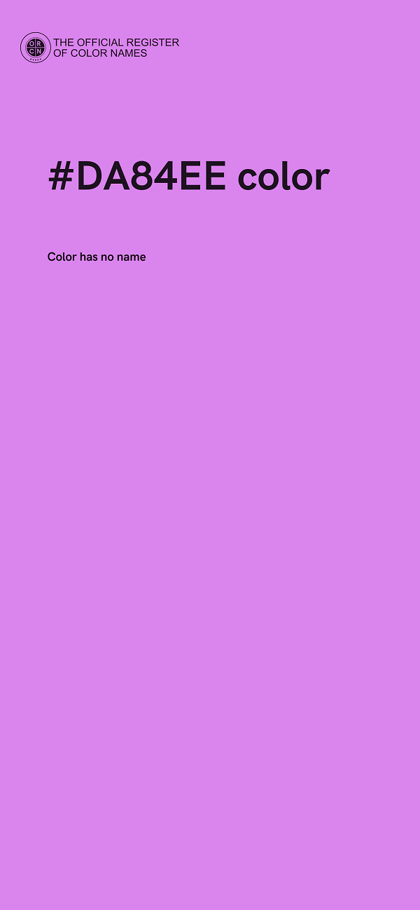 #DA84EE color image