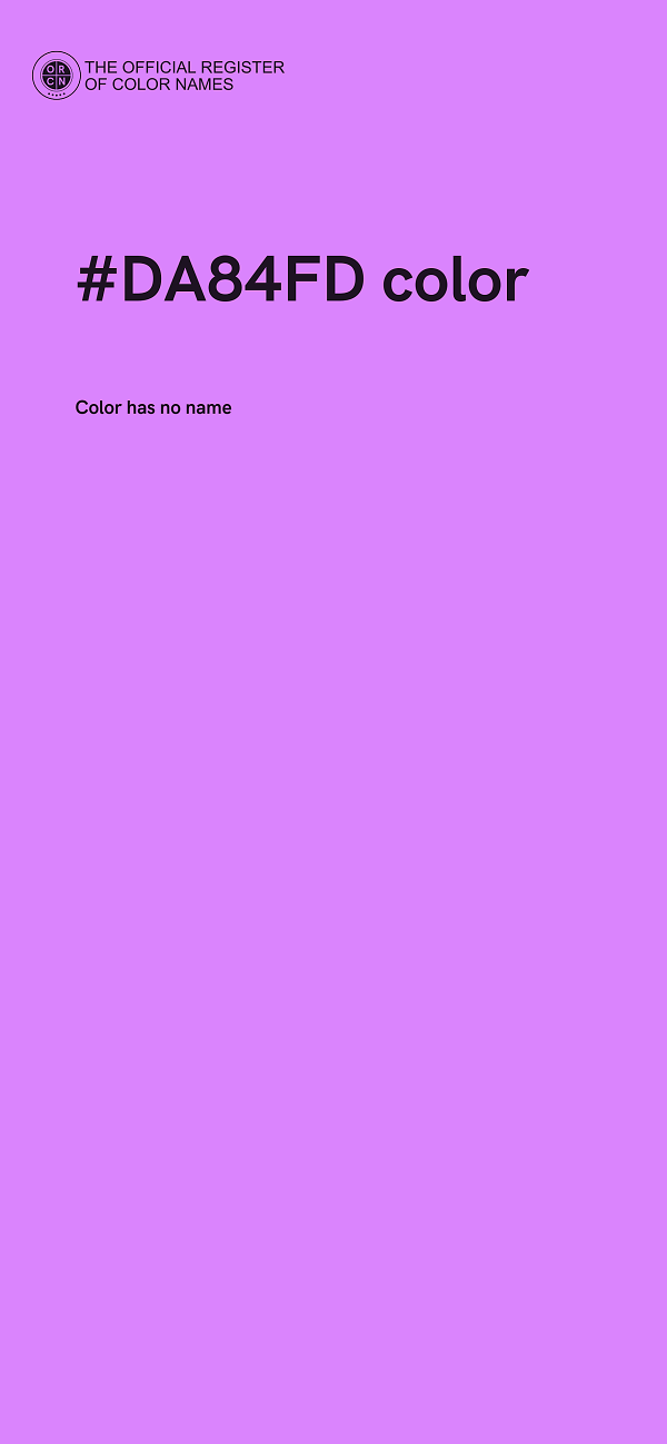 #DA84FD color image