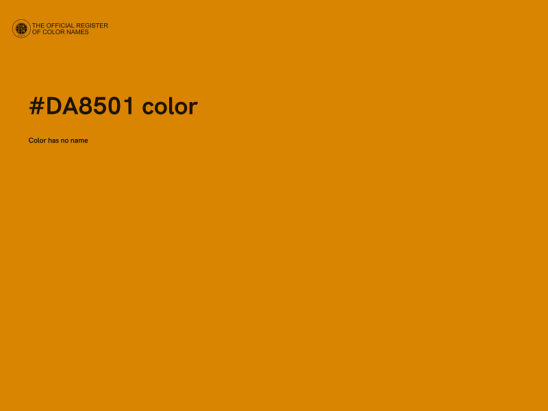 #DA8501 color image