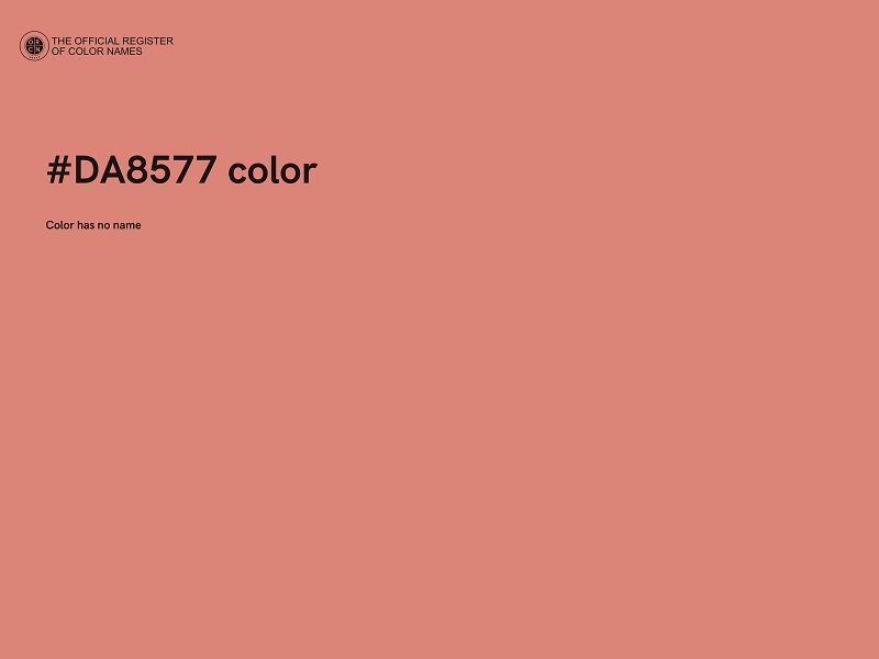 #DA8577 color image