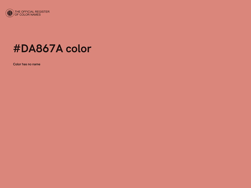 #DA867A color image