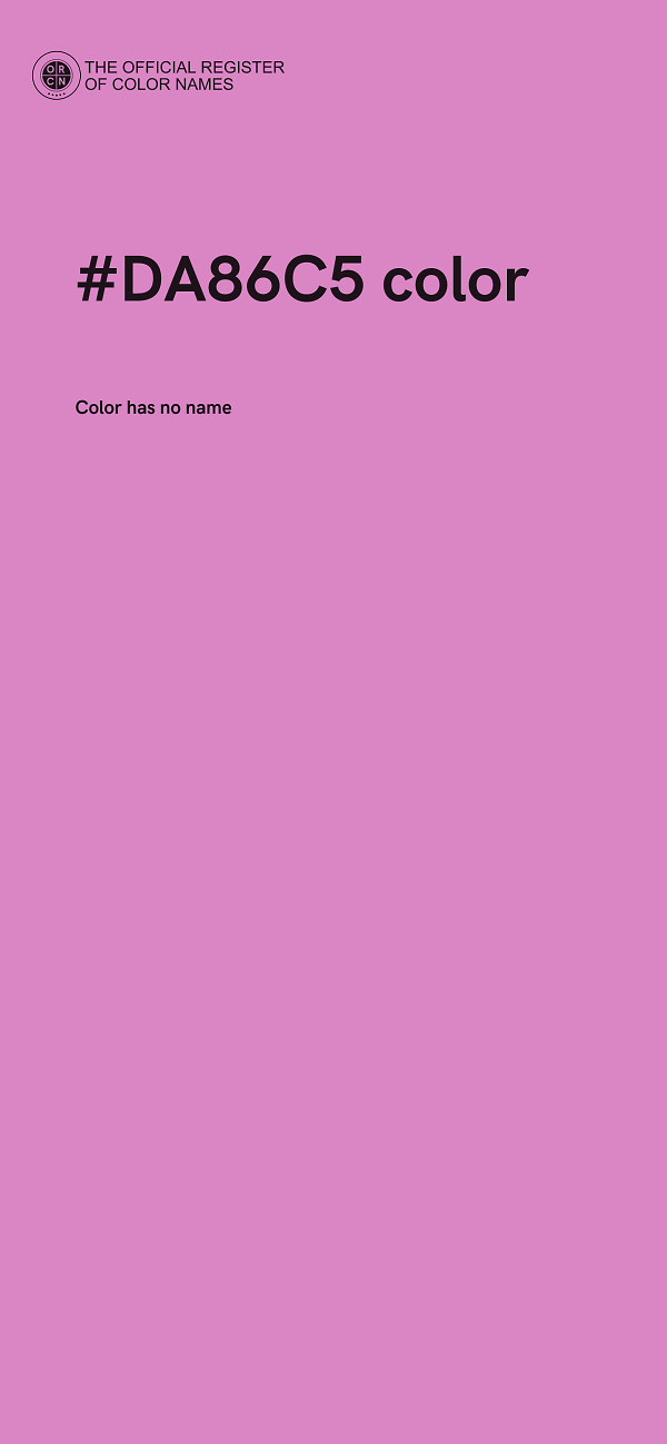 #DA86C5 color image