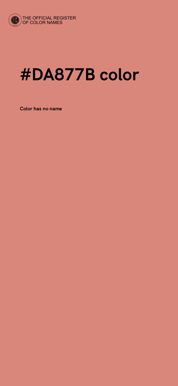 #DA877B color image