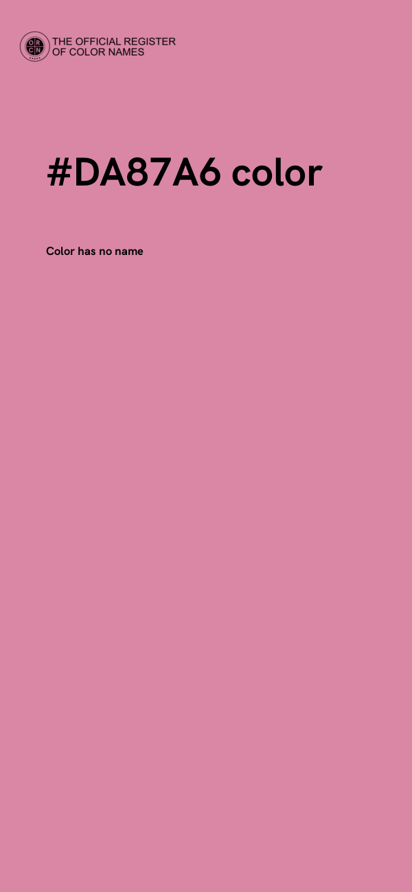 #DA87A6 color image