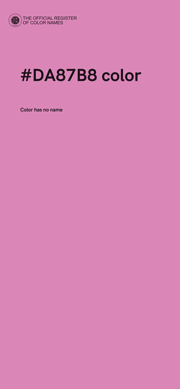 #DA87B8 color image