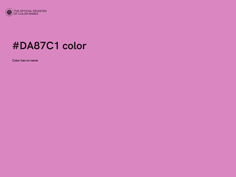 #DA87C1 color image