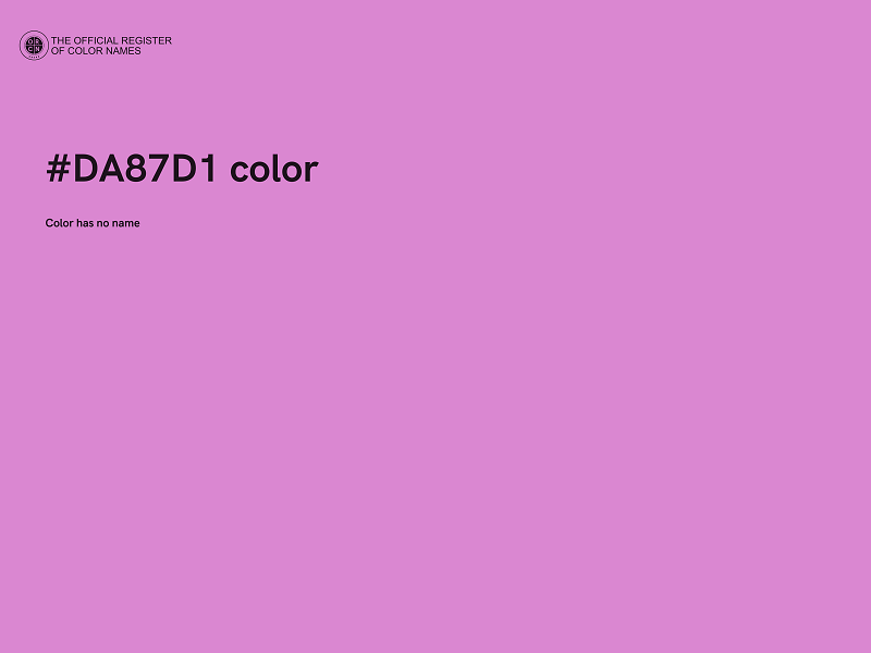 #DA87D1 color image