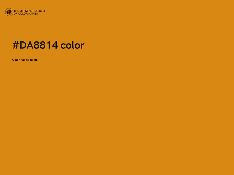 #DA8814 color image